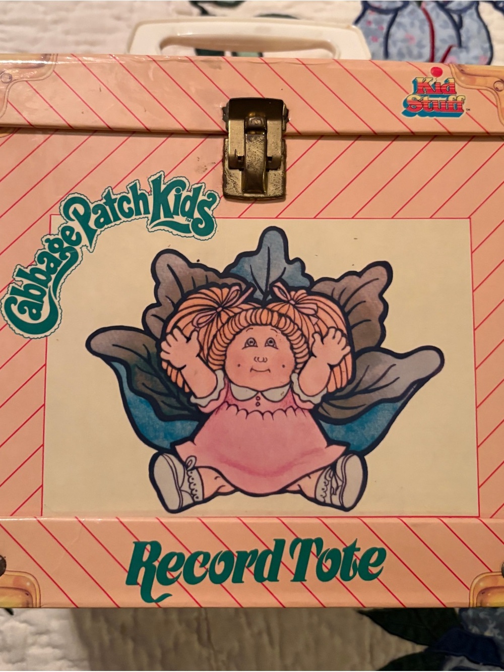 Cabbage Patch Kids Pink Record Tote - 1984